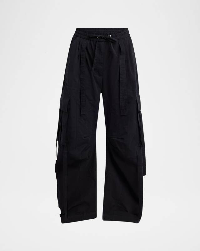 Ties Barrel-Leg Cargo Trousers